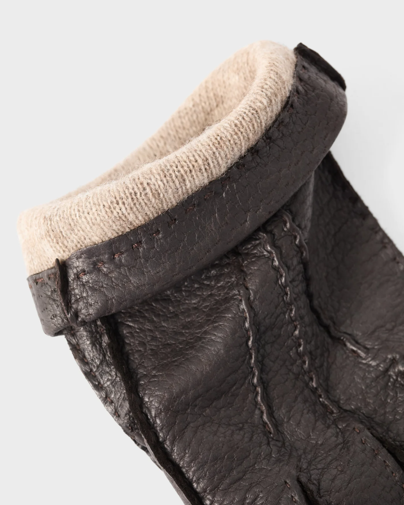 Peccary Gloves - Dark Brown — view 3