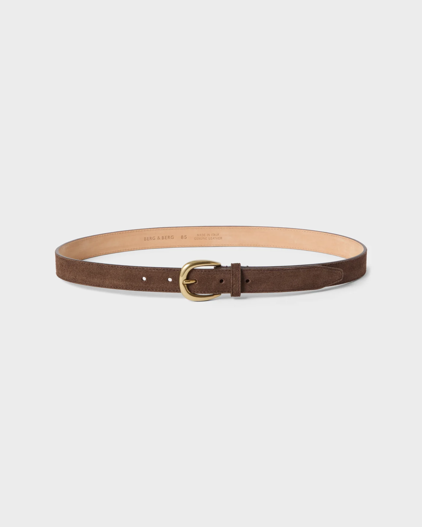 Suede Belt - Dark Brown