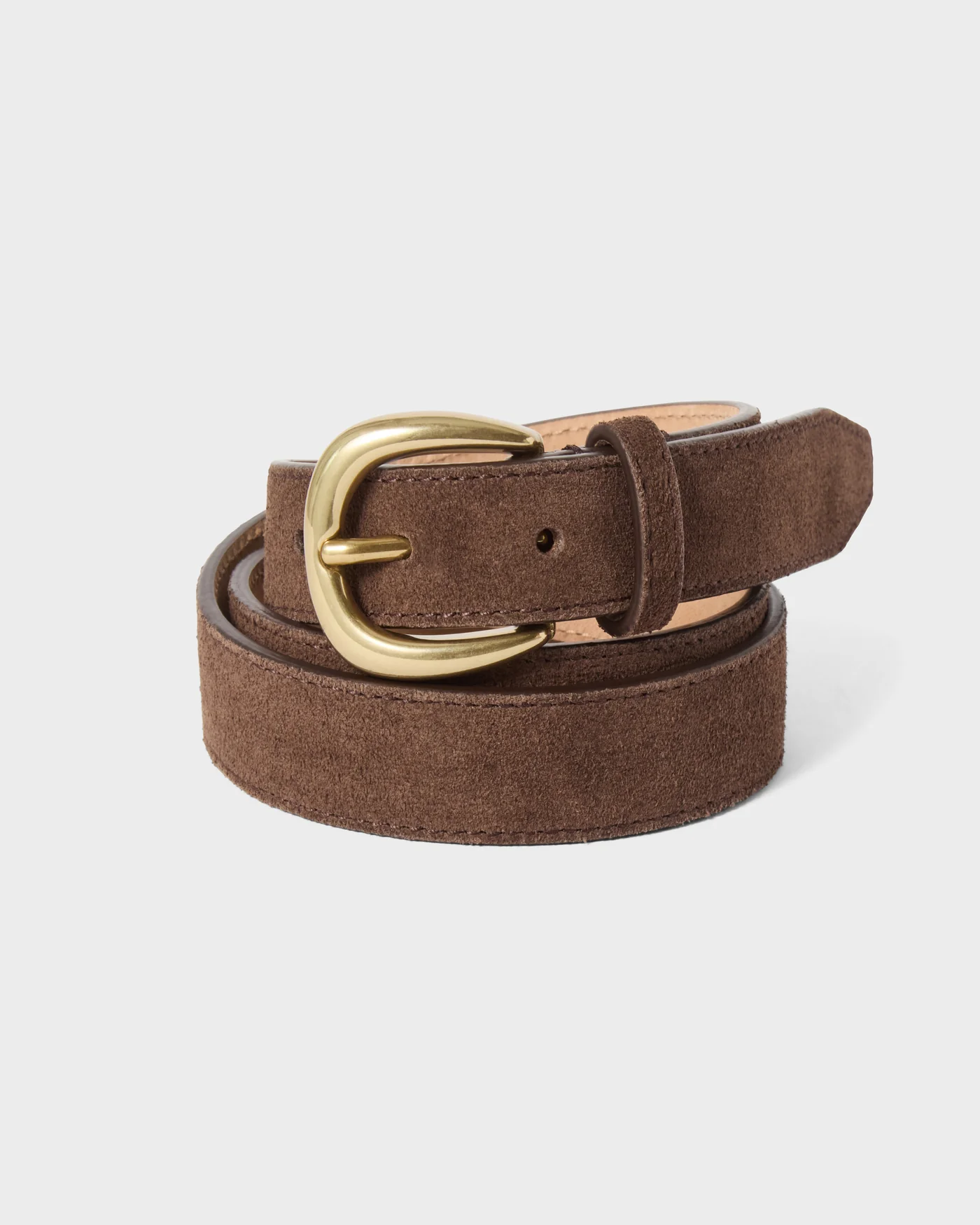 Suede Belt - Dark Brown — view 3