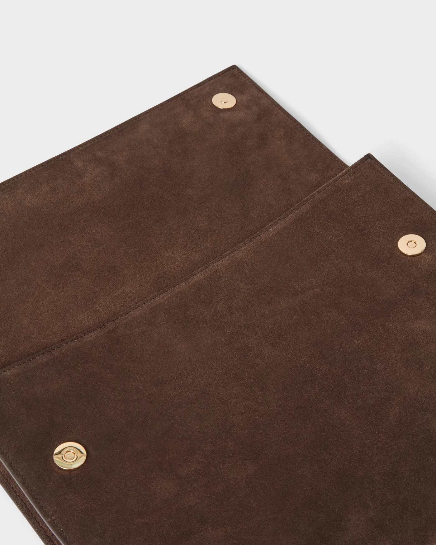Suede Laptop Portfolio - Dark Brown — view 2