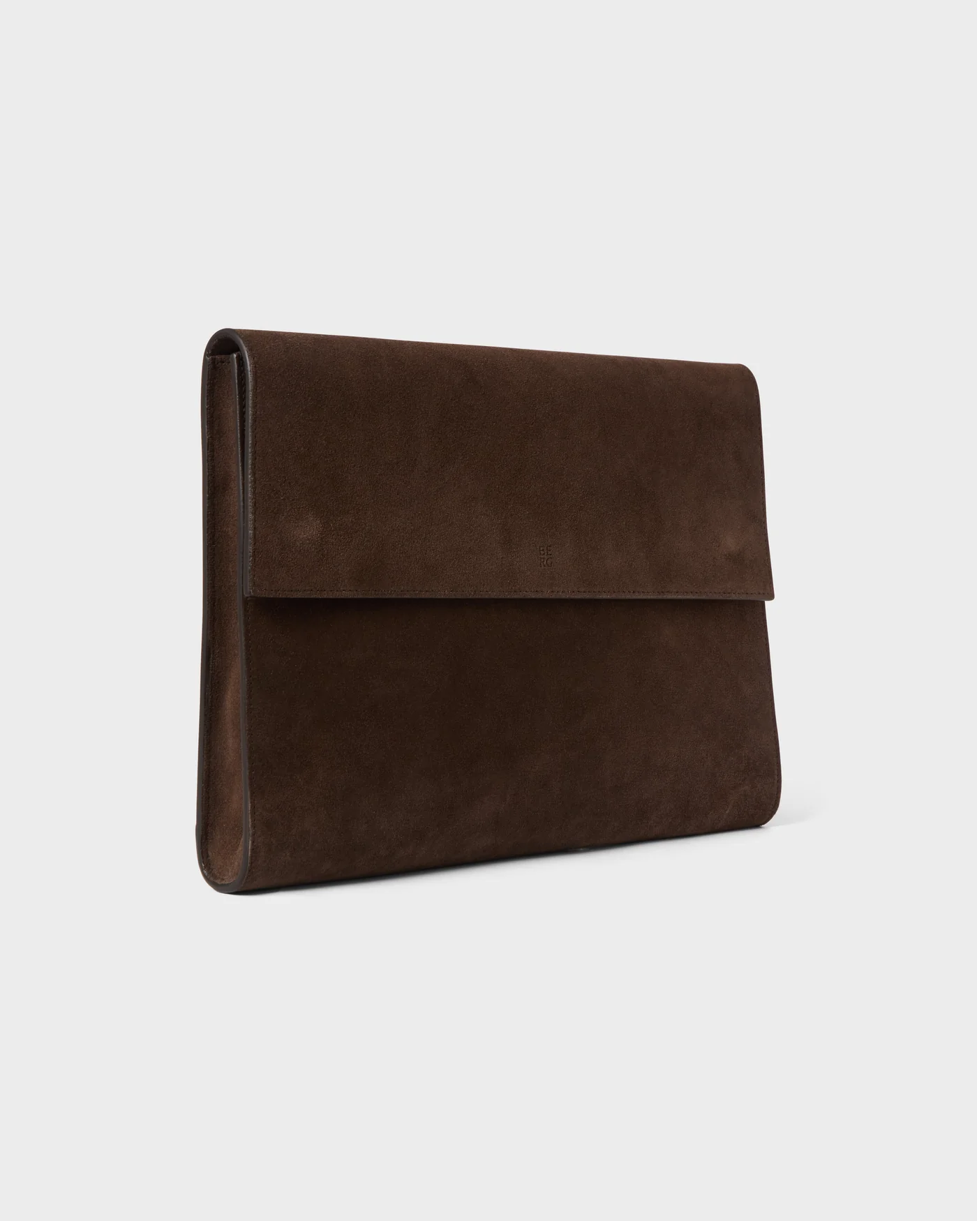 Suede Laptop Portfolio - Dark Brown — view 4