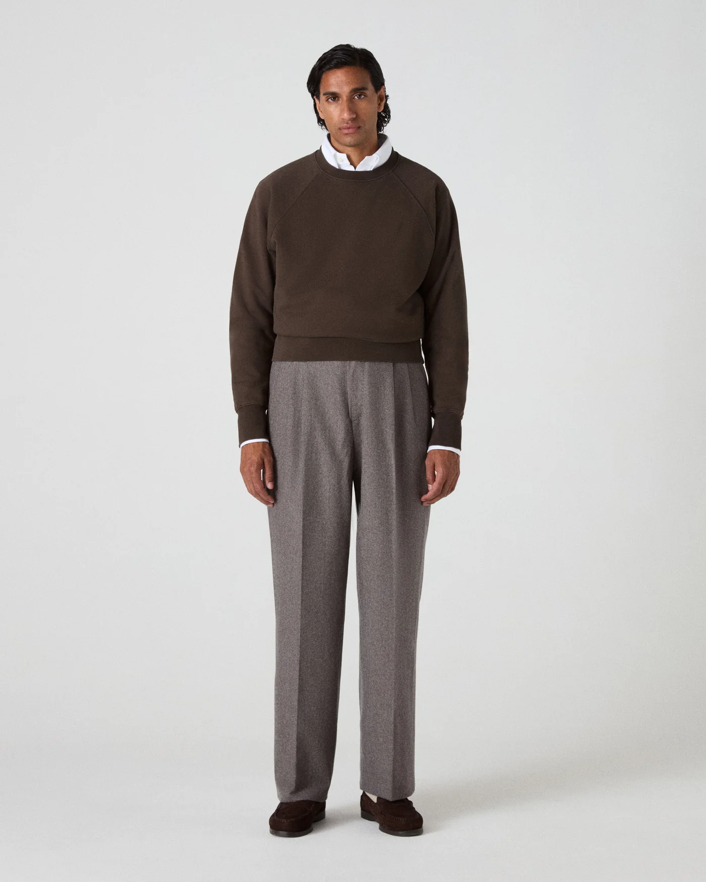 Tommy Raglan Sweatshirt - Dark Chocolate