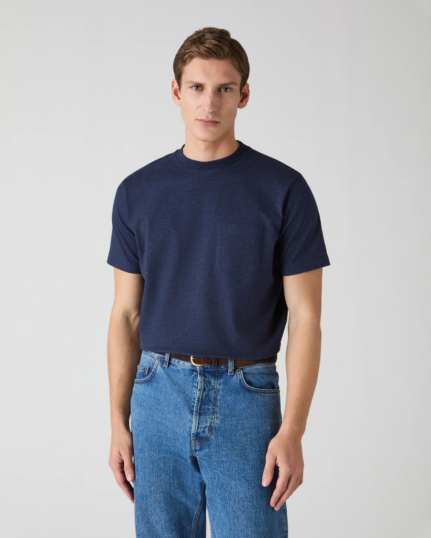 Torgny Pocket T-Shirt - Navy Melange