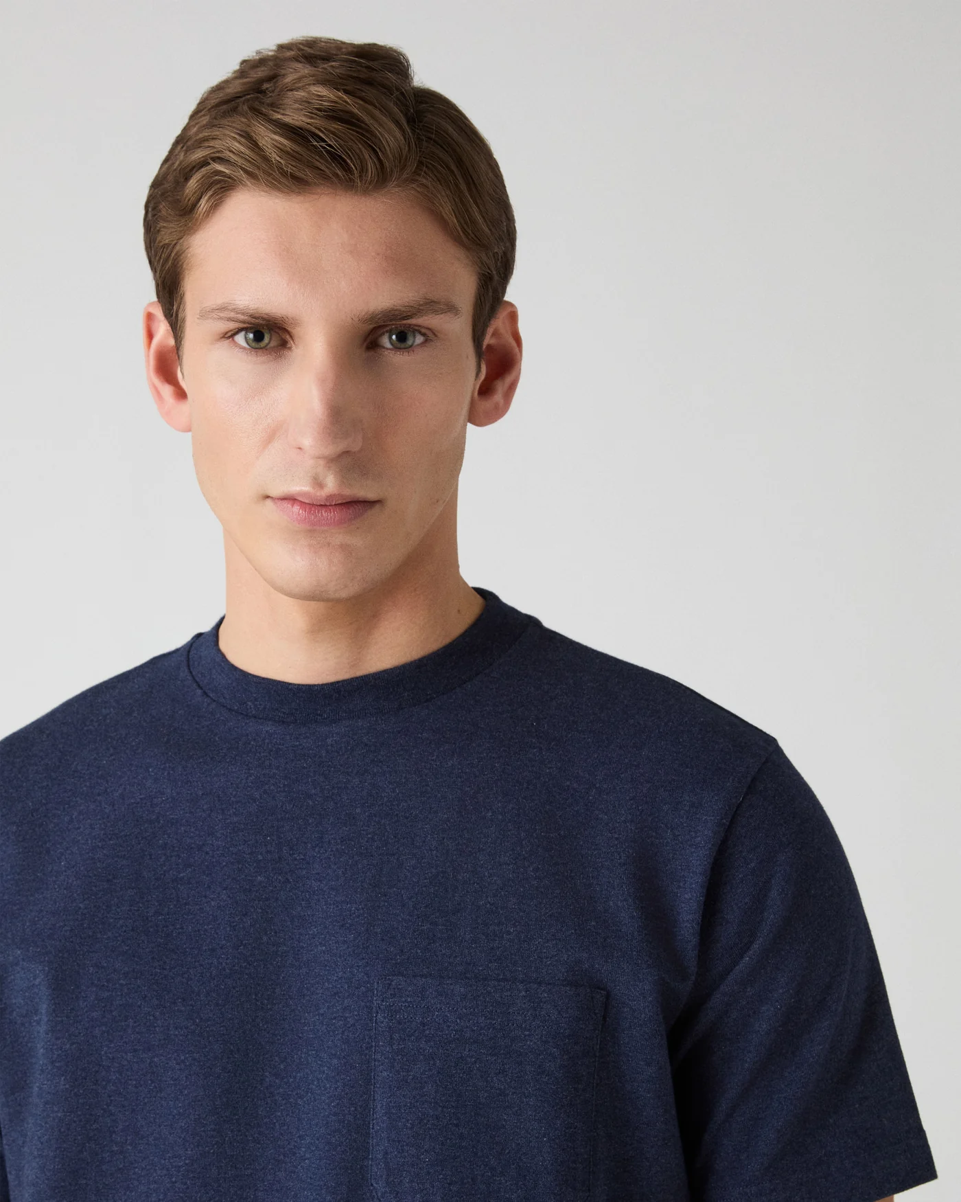 Torgny Pocket T-Shirt - Navy Melange — view 2