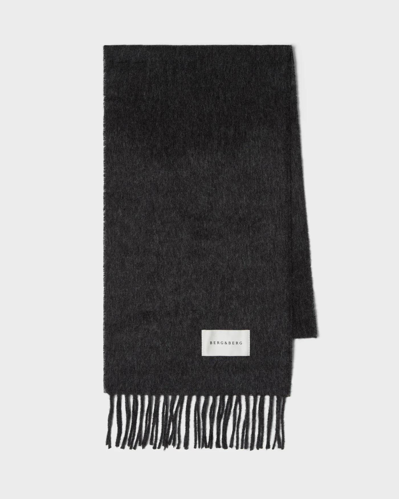 Wool Scarf - Dark Charcoal — view 3
