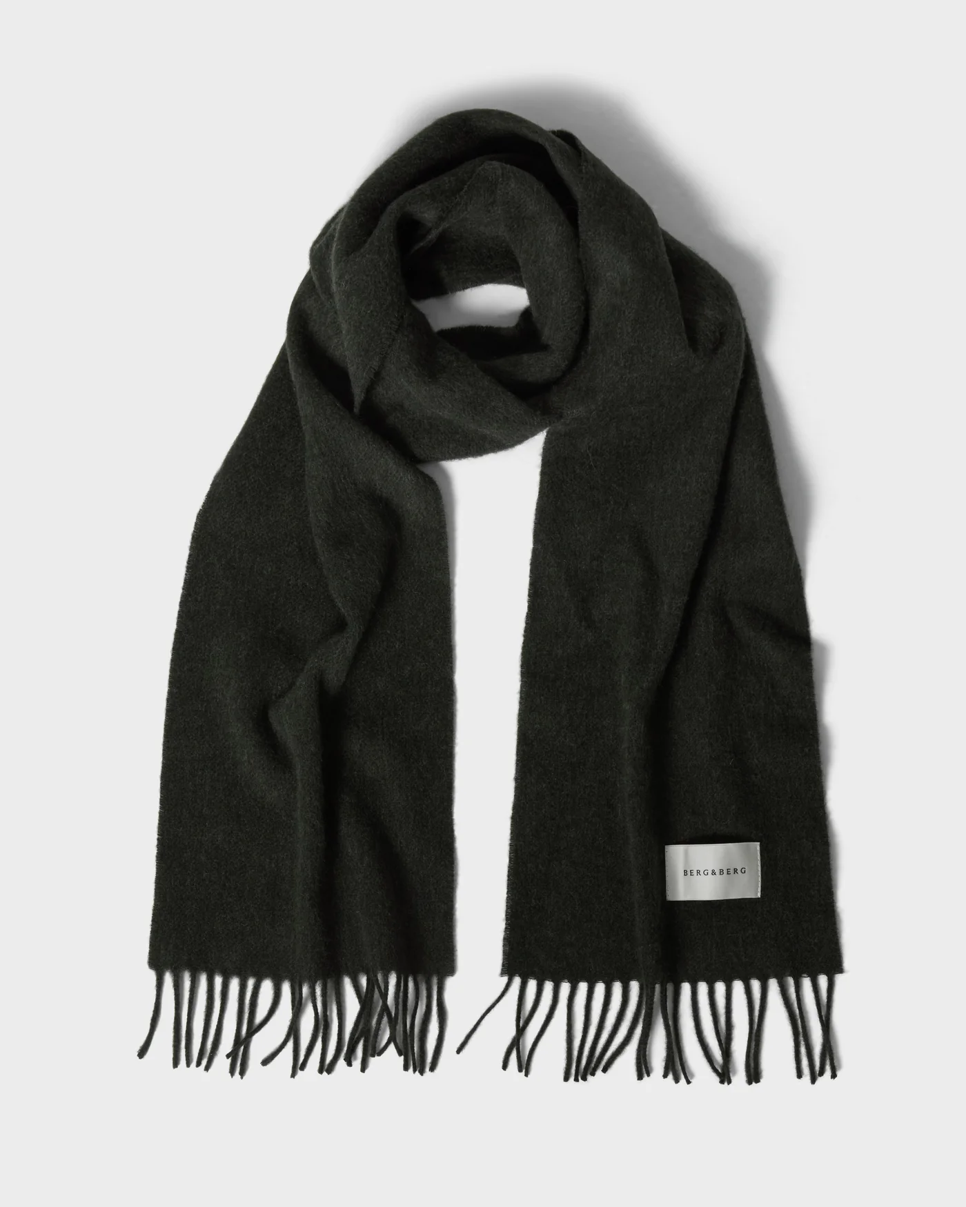 Wool Scarf - Dark Moss