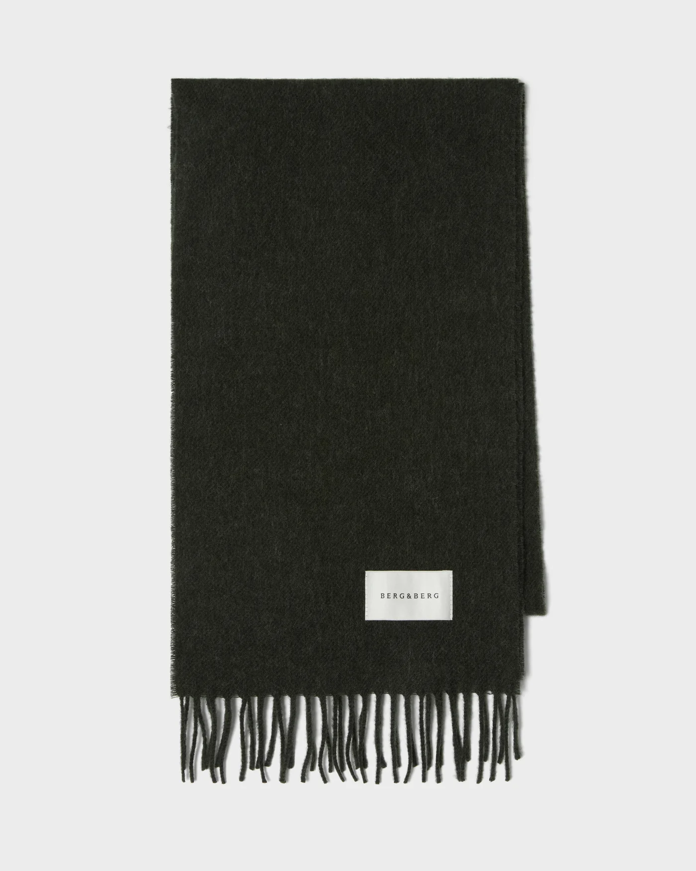 Wool Scarf - Dark Moss — view 3