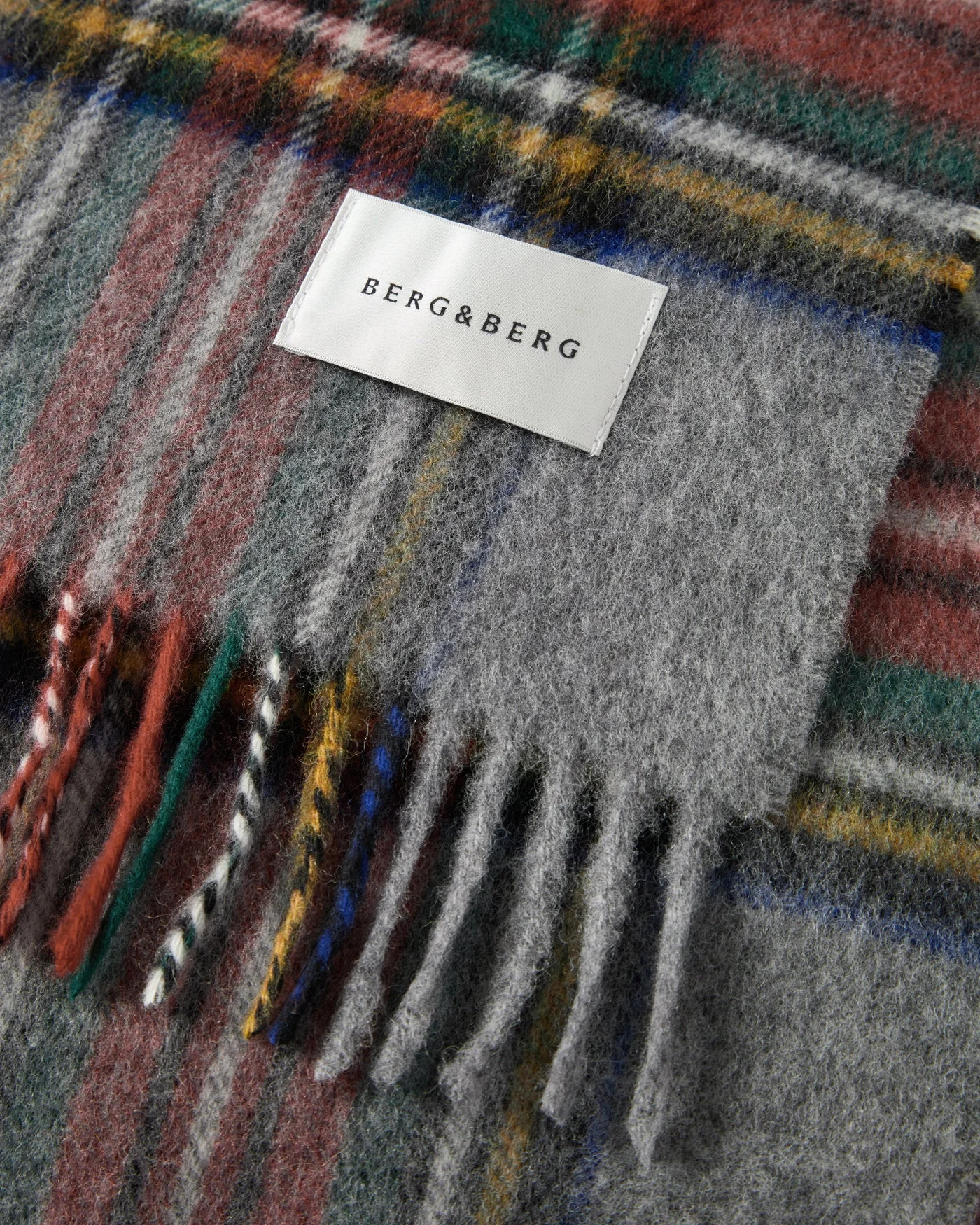 Wool Scarf - Grey Stewart — view 2