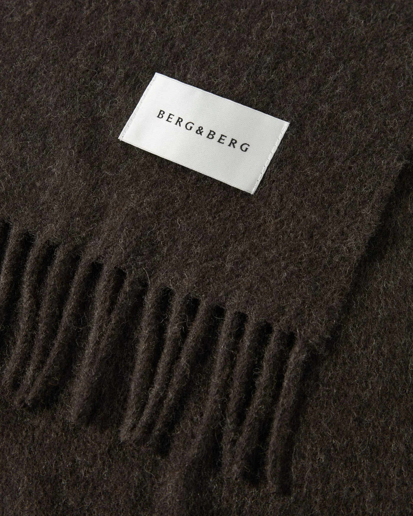 Wool Scarf - Mocha — view 2